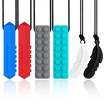 Chewy Necklaces For Sensory Kids, Silicone Chewable Toys, 6 Packs Oral Motor Aid. Fixed Price $15.63.