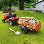 Off Road Atv Trailer Dump Cart Stake Rack Utility Wagon Hunting Logging Field. Fixed Price $374.95.