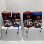 (4) - Grand Trunk Double Hammock W/ Straps Blue/orange Rope Kit & Carabiners New. Fixed Price $142.49.