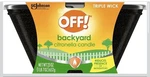 Off! Backyard Triple Wick Citronella Scented Candle Tin Bucket 23OZ (pack 2). Fixed Price $18.02.