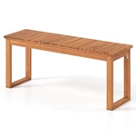 Acacia Wood Outdoor Garden Bench W/slatted Seat 800 Lbs Capacity For Front Porch. Fixed Price $59.99.