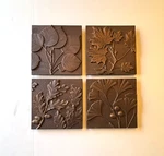 Whitehall Tree Leaf Wall Decor Plaque Antique Copper Finish Cast Aluminum 8"X8". Fixed Price $15.95.
