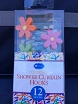 A1 New Home Collections Polyresin Flower Shower Curtain Hooks Set Of 12. Fixed Price $12.95.
