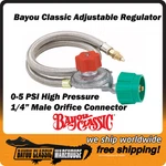 Bayou 0-5 Psi Hi Pressure Lpg Adjustable Regulator W/ 36" Stainless Hose M5HPR. Fixed Price $42.88.