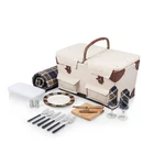 Pioneer Deluxe Picnic Basket, Romantic Vintage Wood-framed Covered .... Fixed Price $193.99.