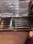 Rare Stainless Steel Slitzer Steak Knives Set Of Six. Fixed Price $28.00.