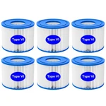 6 Pack Replacement Hot Tub Filter Fits Bestway Coleman Saluspa Type Vi #us. Fixed Price $22.99.
