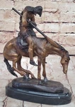 End Of The Trail Statue Western Native American Indian Figure Bronze Art Gift. Fixed Price $159.50.