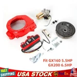 GX160 GX200 5.5HP 6.5HP Electric Kit Starter Motor For Honda Flywheel Set. Fixed Price $60.34.