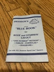 Swanson's Little Blue Book For Roof And Stirway Layout 1988. Fixed Price $5.00.