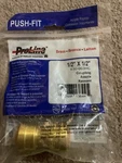 Proline Brass Push Fit X Coupling 1/2 630-003HC. Fixed Price $7.50.