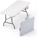 6 8 Foot Folding Event Display Tables Heavy Duty Portable Party. Fixed Price $108.25.