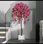 5FT Potted Artificial Pink Flower Tree. Fixed Price $110.00.