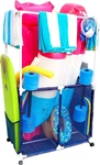 Pool Equipment Holder With Towel Drying Bars, Mesh Rolling Storage Organize. Fixed Price $85.99.