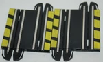 Micro Scaletrix Ho Slot Car 2 Pieces 3" Straight Track From Justice Leage Set. Fixed Price $6.74.