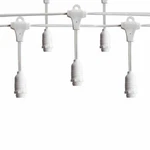(cord Only) 50 Socket Suspended Outdoor Commercial Diy String Light 54 Ft White. Fixed Price $86.37.