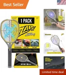 Rechargeable Electric Fly Swatter 4,000-VOLT Mosquito Zapper Large Yellow. Fixed Price $54.99.