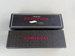 Restoration Hardware Rh "double Six" Dominoes Black Embossed Set W/ Storage Box. Fixed Price $19.99.