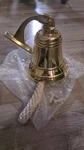 Authentic Models Ship's Solid Brass Nautical Bell. Fixed Price $45.00.