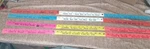 Set Of 4 Vintage Foldable Yard Sticks. Fixed Price $20.00.