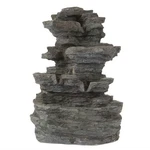 Tabletop Water Fountain Led Lights Cascading Stone Rock Falls 15.5 Inches High. Fixed Price $49.99.