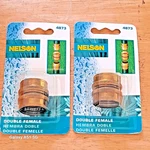 Lot 2 Nelson Brass Garden Hose Connector 4873 For 3/4" (f) X New. Fixed Price $13.99.