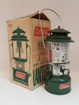 Vintage 1972 Coleman Lantern Orig Box Two Mantle Floodlight Greeen 220F195. Fixed Price $142.46.