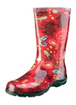 Slogger's Red Paisley Boot Woman's Size 6. Fixed Price $24.99.