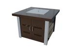 Hiland 38" Square Powder Coated Bronze Fire Pit - Stainless Legs. Fixed Price $199.99.