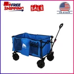 Ozark Trail All-terrain Big Bucket Cart Wagon, Blue. Fixed Price $78.99.