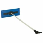 Snow Joe Sjblzd 18 Telescoping Broom And Ice Scraper - Blue. Fixed Price $19.00.