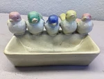 Ceramic Birds Sitting On Feeder/planter Gorgeous Indoor/outdoor Home Decor. Fixed Price $50.00.