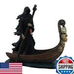 Zeckos Veronese Design Charon Ferryman Of The Dead Propelling Boat Statue W/led. Fixed Price $130.64.
