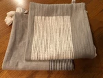Set Of 2 Hearth & Hand By Magnolia Throw Pillow Cover X18 Gray Taupe Weave. Fixed Price $25.95.