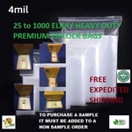 Elkay Plastic Heavy Duty Clear Zip Seal Lock Top Reclosable Poly Bags. Fixed Price $94.82.