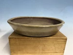 Round Cream Glazed Tokoname Bonsai Tree Pot Yamaaki 13 1/8 By 1/2 Patina!. Fixed Price $198.00.