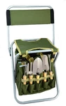 10-PIECE Gardening Set With Zippered Detachable Tote And Folding Stool S.... Fixed Price $74.00.