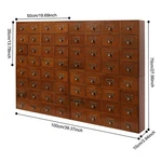 64-DRAWER Storage Cabinet Pine Wood Furniture Tabletop Box For Home. Fixed Price $168.17.