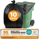 Plasticmill Heavy Duty Trash Bags - Black Garbage F.... Fixed Price $33.19.