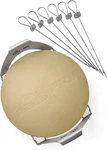 Napoleon Grills 70002 Commercial Pizza Stone With Skewers And Rack. Fixed Price $95.01.