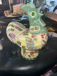 Vintage Handmade Mosaic Furniture Tile Rooster Chicken Figurine Decor 12.5 X 11. Fixed Price $200.00.