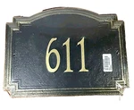 Whitehall House #611 Williamsburg Estate Wall Plaque Cast Aluminium Sign Bonze. Fixed Price $79.99.