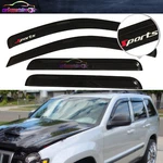 Fits 05-10 Jeep Grand Cherokee 4DR Window Visor Shade W/ Neo-chrome & 3D Sport. Fixed Price $42.31.