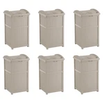 Suncast Trash Hideaway 33 Gallon Resin Outdoor Garbage Container, Taupe (6 Pack). Fixed Price $375.99.