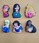 Set Of 6 Disney Princess Shoe Charms Elsa Anna Snow White Mulan Pocahontas. Fixed Price $6.00.