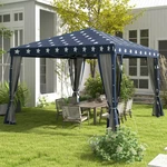 Outsunny 10 X Up Canopy Tent With Netting, Instant Gazebo, Ez Screen House. Fixed Price $197.99.