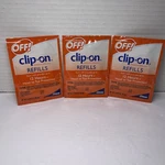 Off! Clip-on Mosquito Repellent Lrefills 12 Hr Bug Protection Lot 3. Fixed Price $9.00.