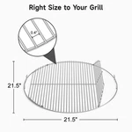 #7436 21.5" Cooking Grate Plated Steel Grill For Weber 22" Charcoal. Fixed Price $35.99.