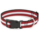 Plastic Clip Collar Stripes Red/white/red Small 9.5-13". Fixed Price $24.36.