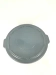 2X New Rubbermaid 1893163 Round Flat Gray Trash Lid For 32 Gal Brute Container. Fixed Price $38.80.